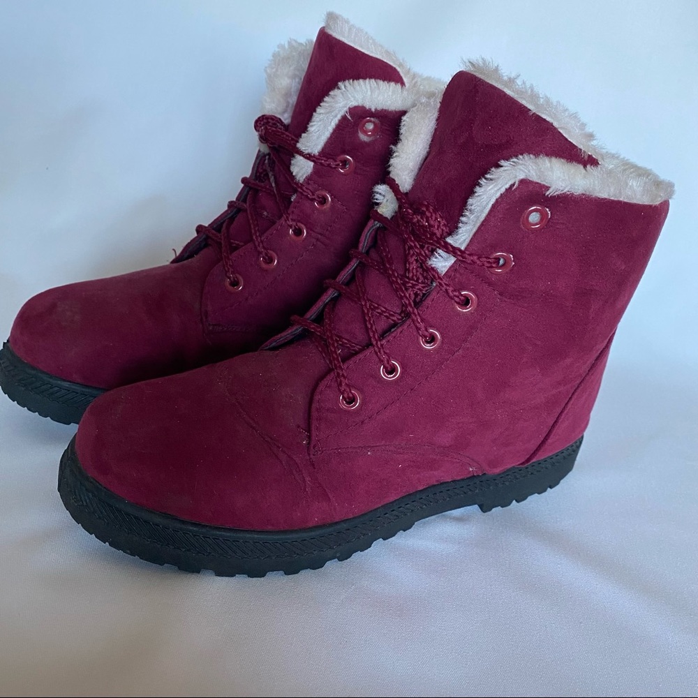 SQL maroon winter boots - Picture 5 of 9